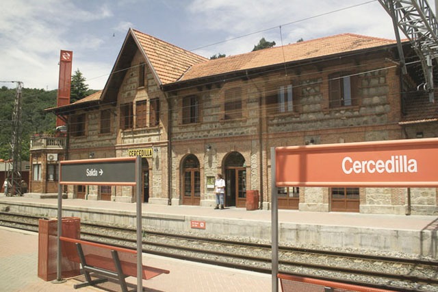 Estación de Cercedilla cerca de Madrid