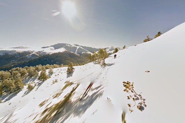 Nieve en la Montaña de Dos hermanas